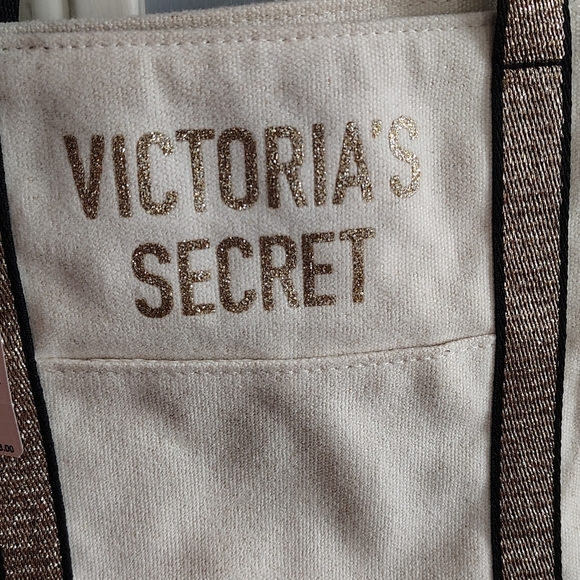 Victoria Secret Love Victoria Canvas Tote Bag - Picture 2 of 12